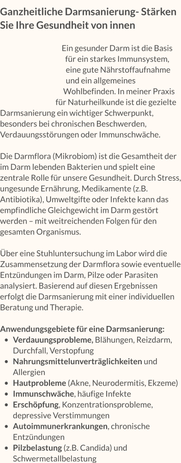 Darmsanierung