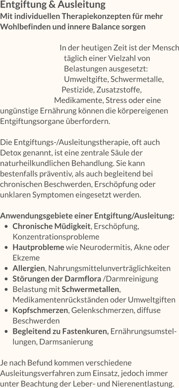 Entgiftung